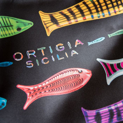 Dark Sicilian Silk Scarf